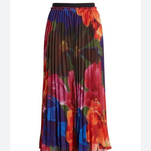 TED BAKER Evola floral-print midi skirt - Picture 2 of 5
